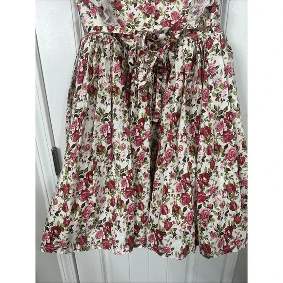 Dollcake Ask Amy Dress Floral Lace  Cotton Girls Size 10 Flower Girl Wedding - Picture 5 of 6